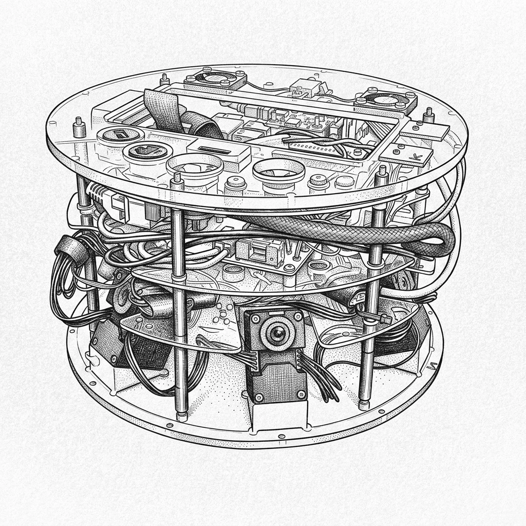 Nanosatellite sketch